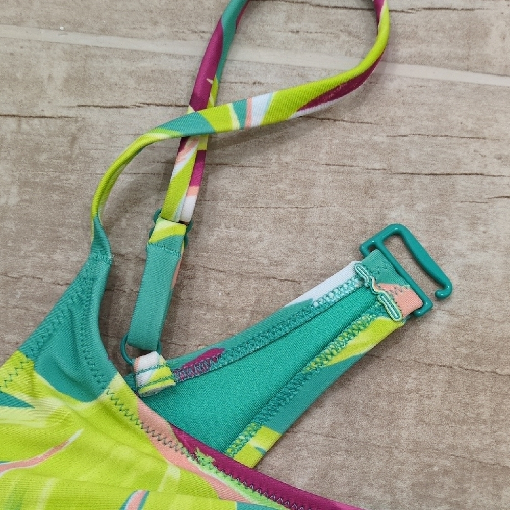 Old Navy Tropical Colorful Bikini Top - Picture 2 of 7